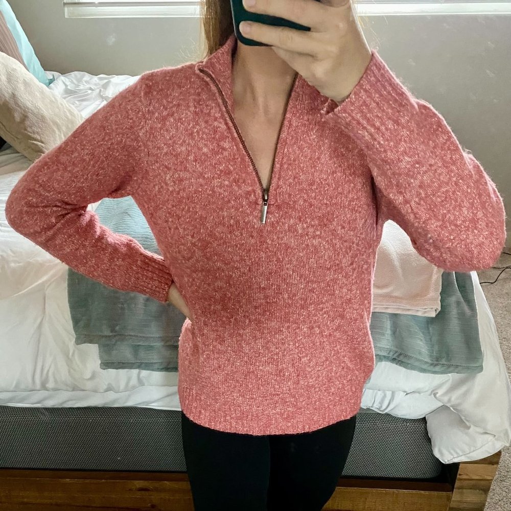 Quarter Zip Thicken Sweater Pullover